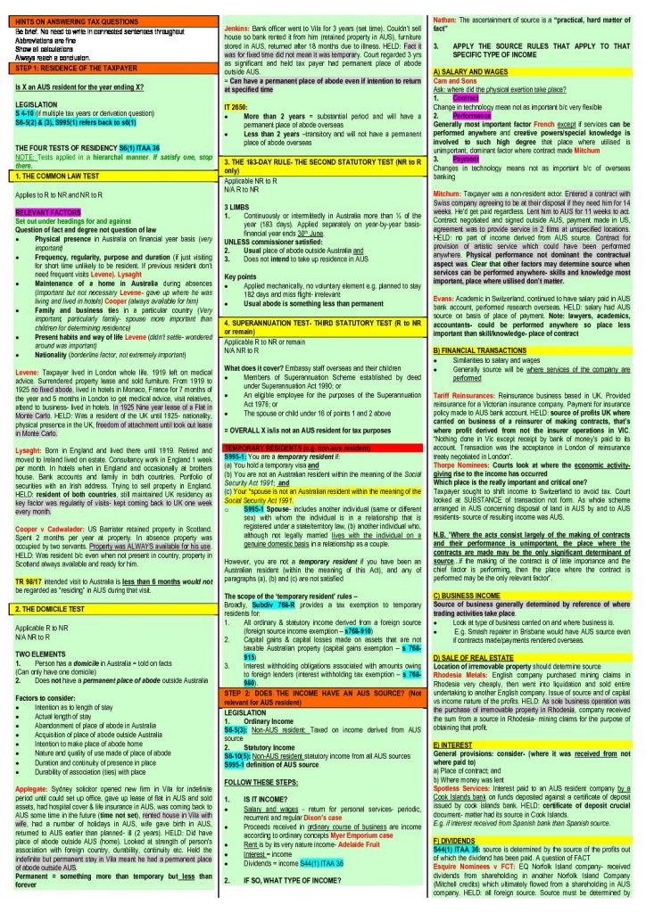 BU Taxation Law (LAWS13-528) Template