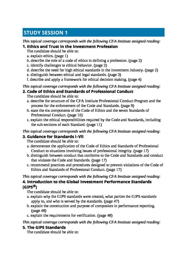 CFA® Level 1 Ethics and Quantitative Methods Full Summaries
