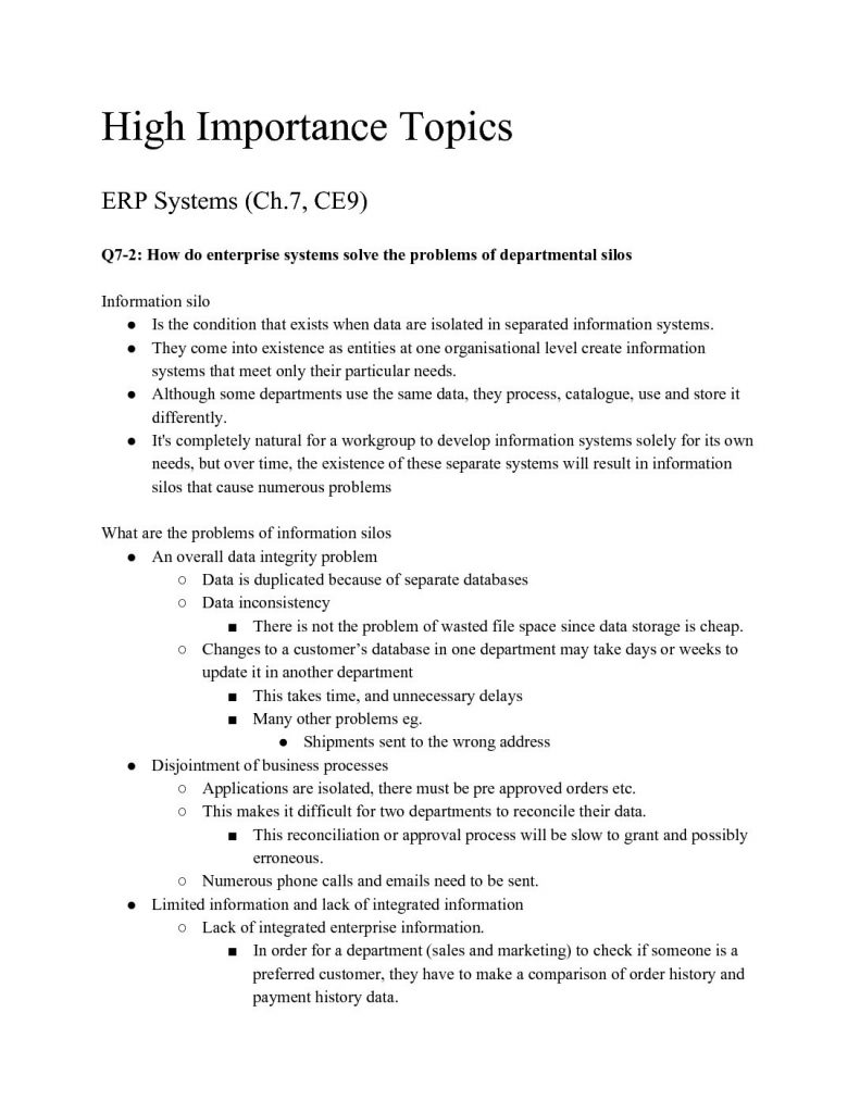 Digital Transformation in Business (INFS1602) Extensive Notes