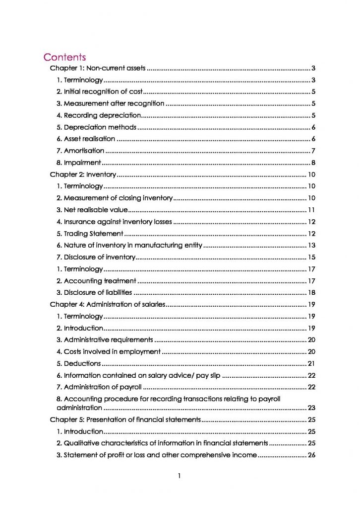 Financial Accounting 121 (FRK 121) textbook summary