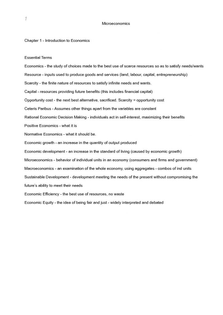 IBDP Economics HL – Macroeconomics notes