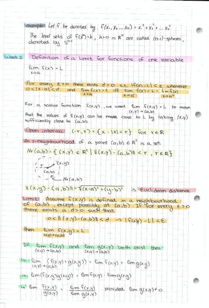 MATH 237: Calculus 3 for Honours Mathematics notes
