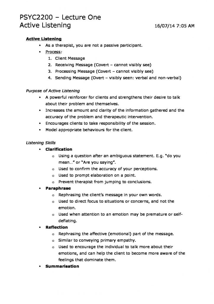 PSYC2200: Pre-professional Psychology II summary notes