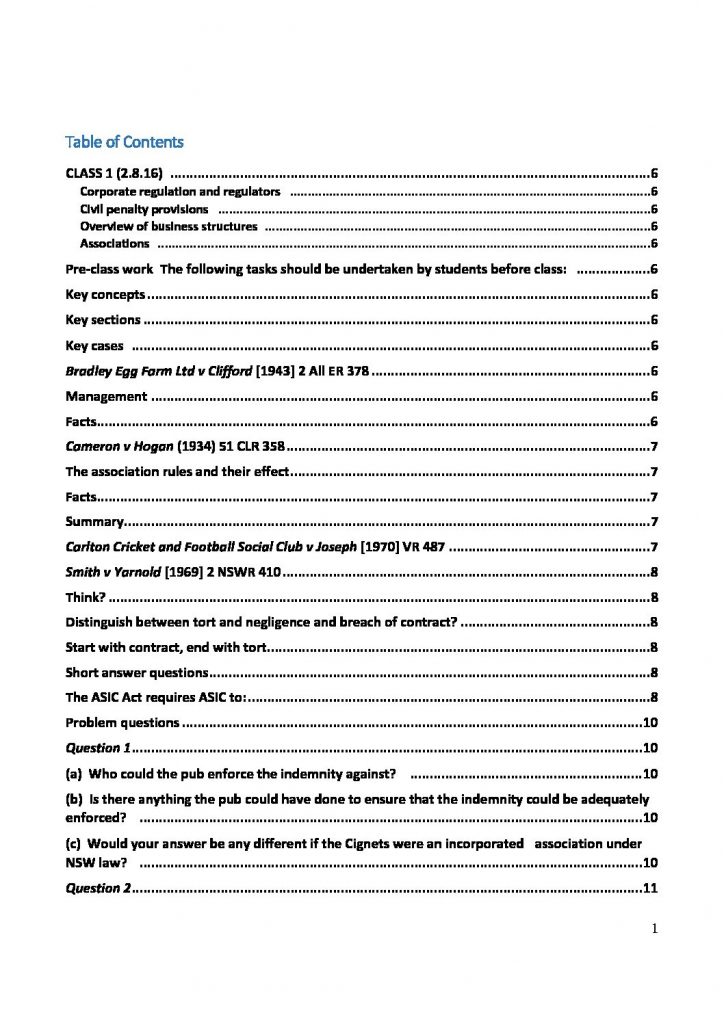 Principles of Company Law (70107) complete exam notes