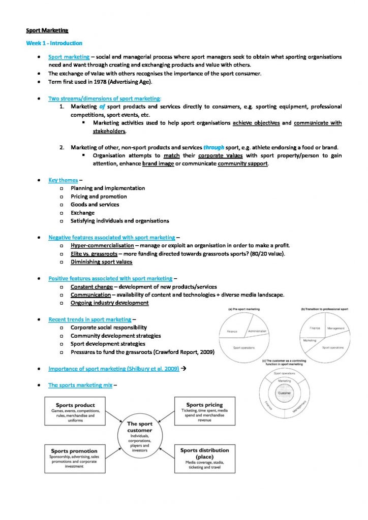 21656: Sport Marketing and Media full notes – HD