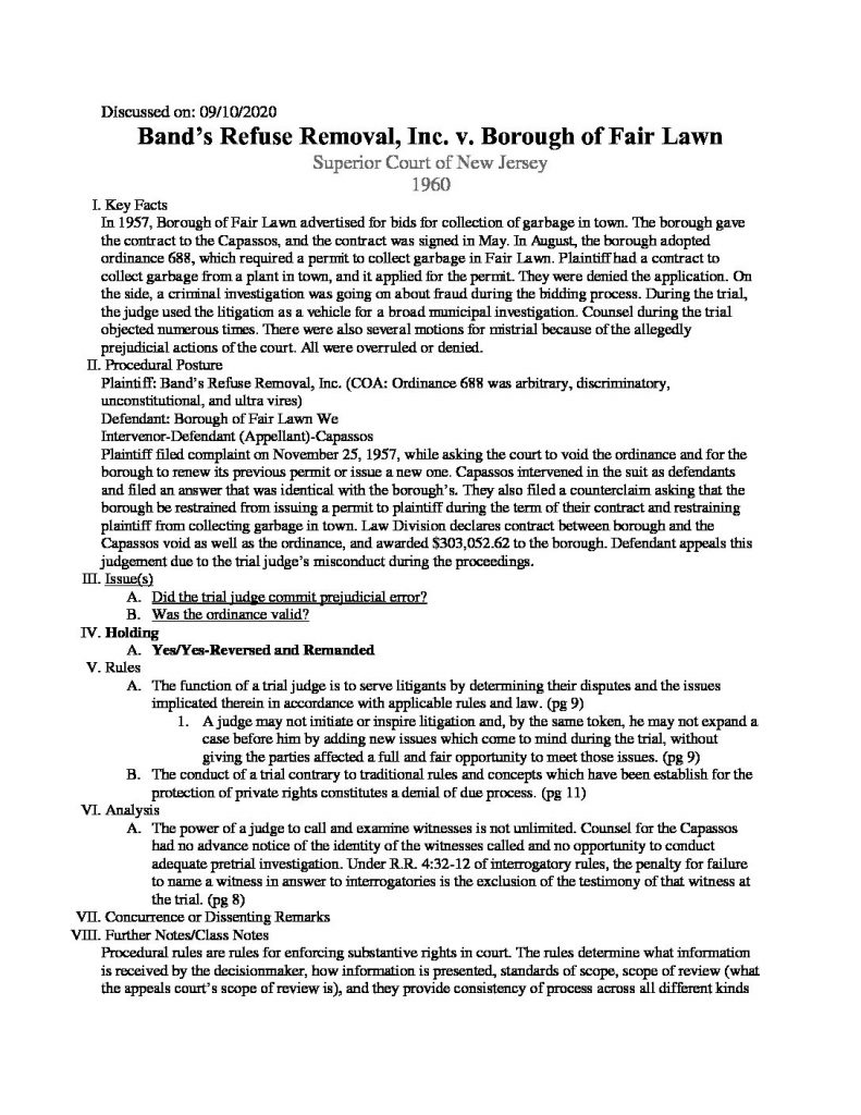6006: Civil Procedure I complete course notes
