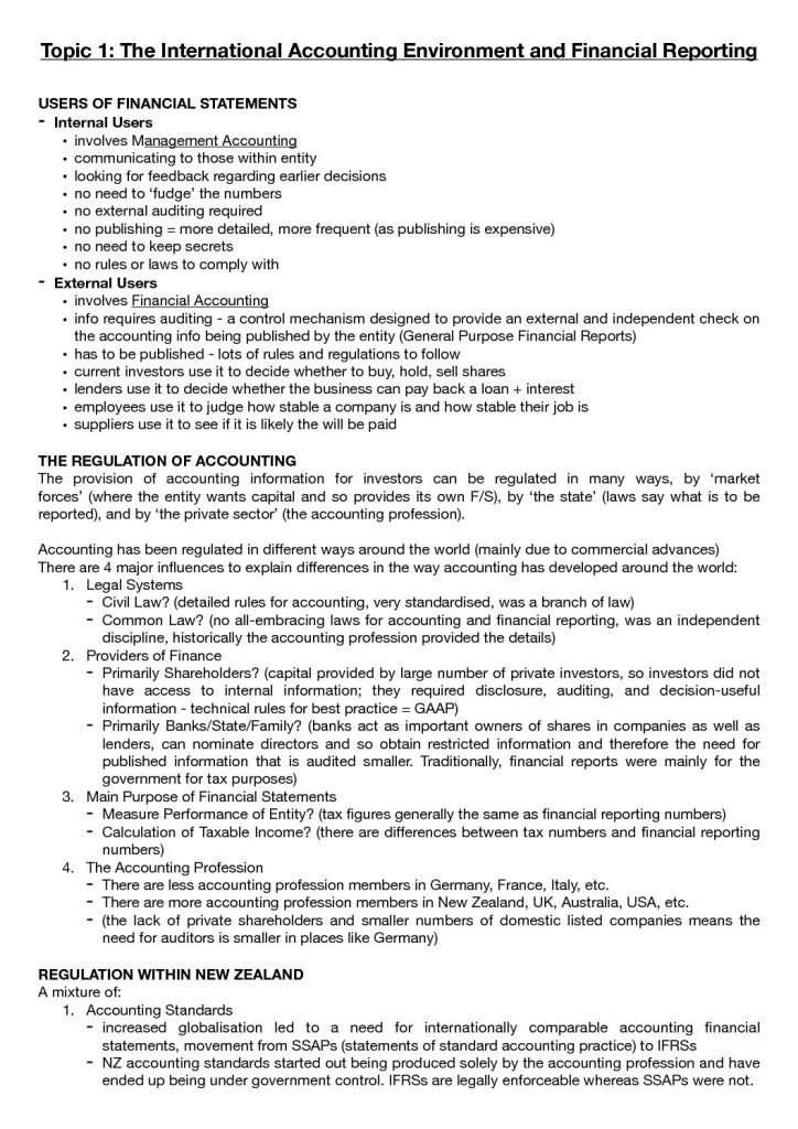 ACCTG 211: Financial Accounting comprehensive notes