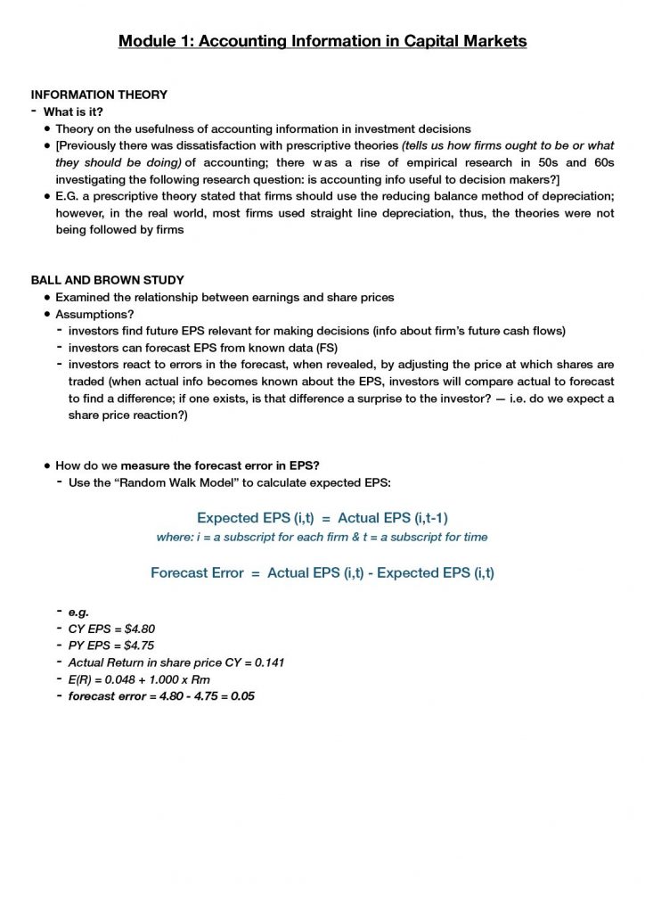 Acctg 311: Financial Accounting complete notes