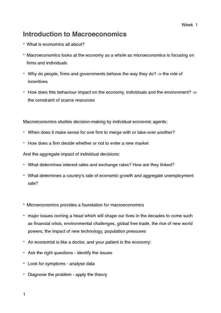 ECON1002: Introductory Macroeconomics notes