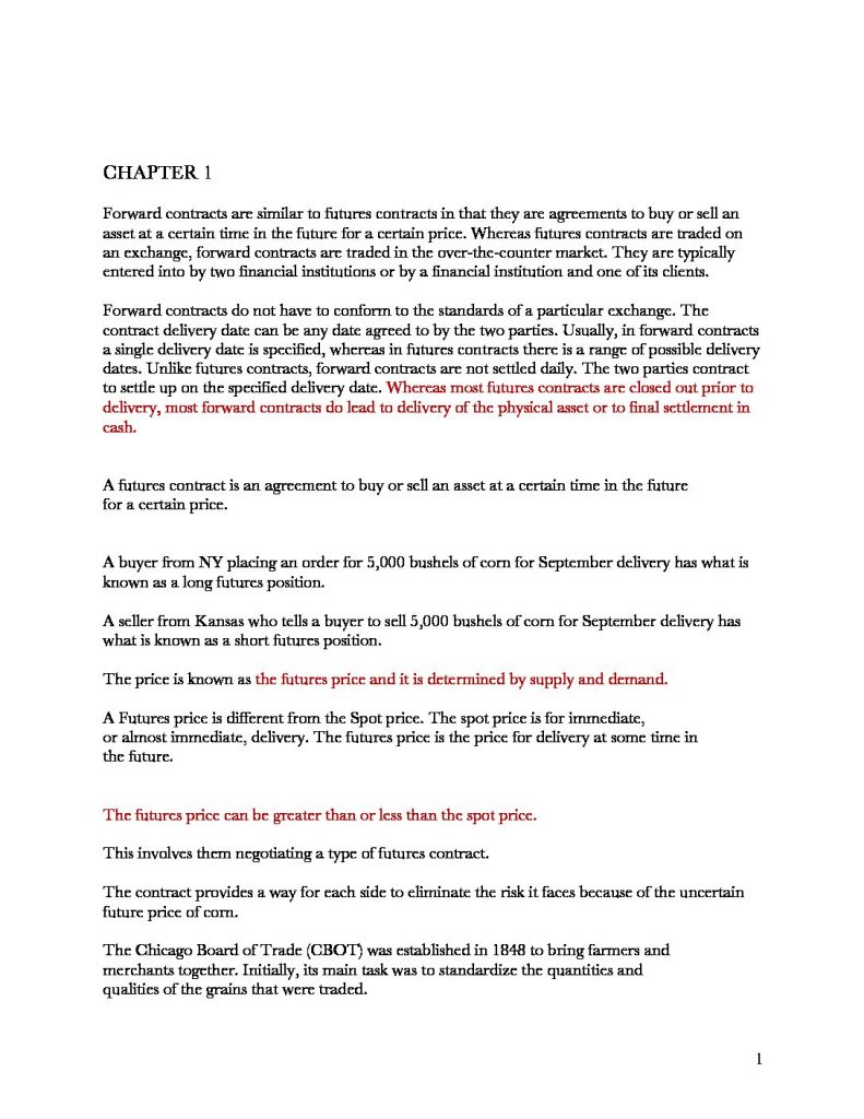 FIN 423: Introduction to Alternative Investment lecture notes