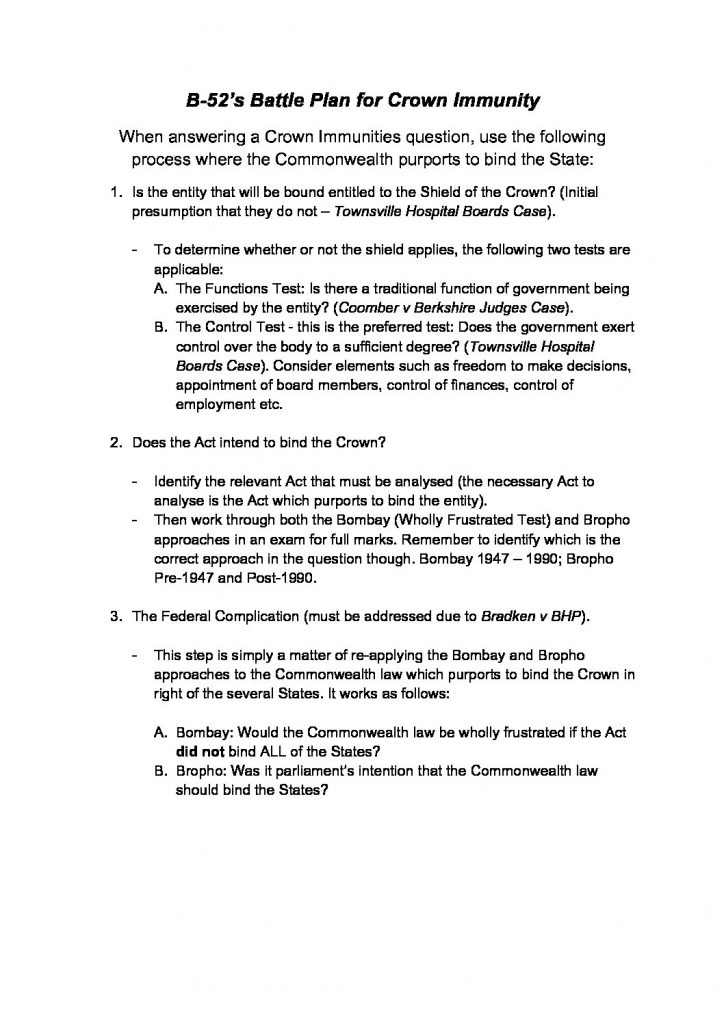 LAW2211: Constitutional Law problem questions answer guide
