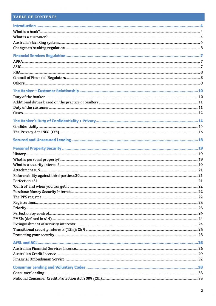 LAWS3133: Law of Banking exam notes