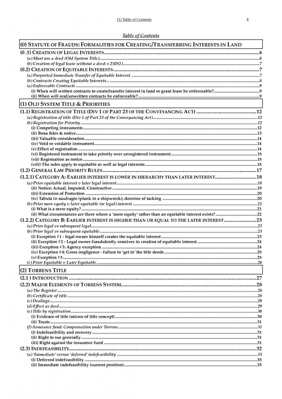 Notes for Real Property (LAWS2017) at University of Sydney (USYD ...