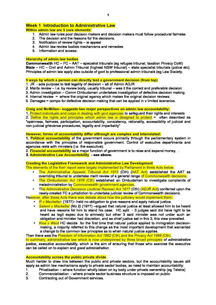 LPAB 09 Administrative Law (LEC) exam notes