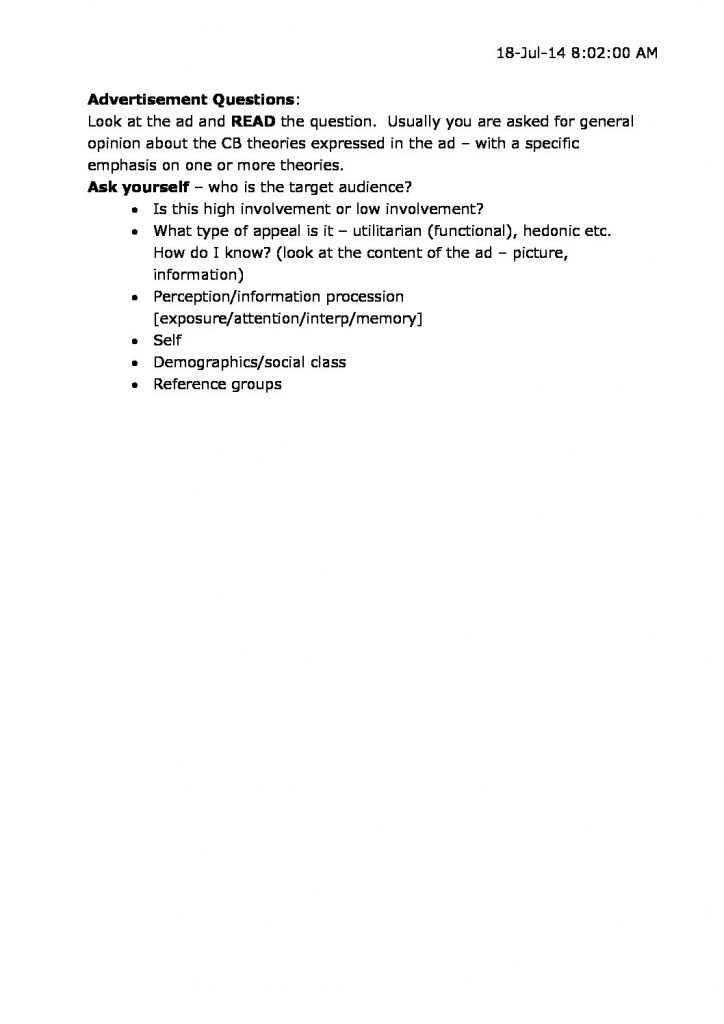 MKTG 303 : Consumer Behavior complete notes
