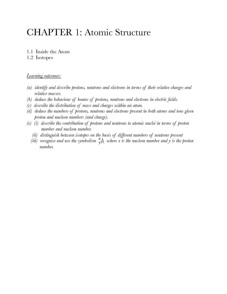 Chemistry (9701) complete course notes