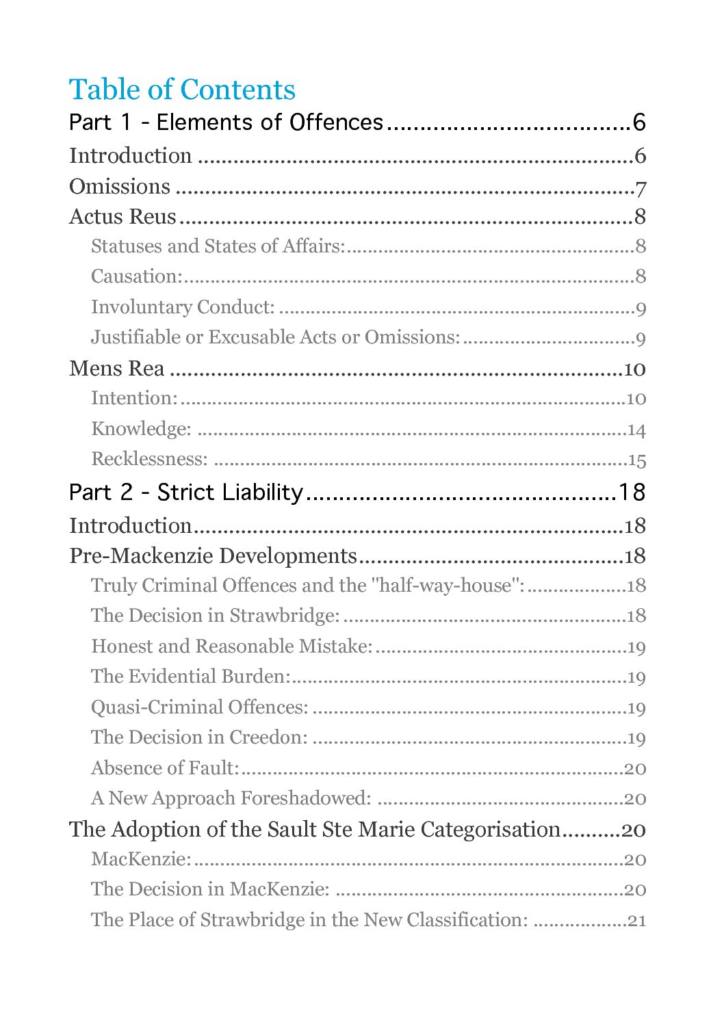 Criminal Law (LAWS201) complete summary