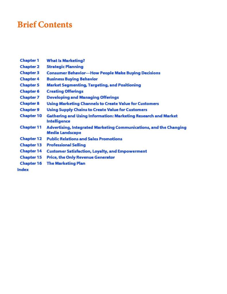 Ins and Outs of Marketing – Principles of Marketing textbook