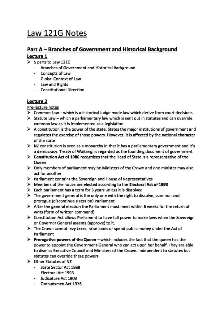 Law and Society (LAW 121G) full course summary