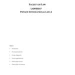 Private International Law A (LAWS2018 & LAWS5017) clean notes