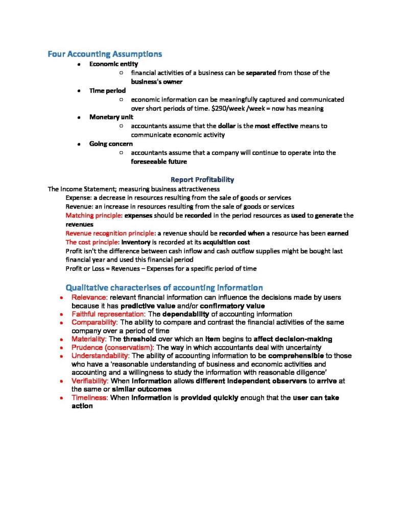 Accounting for Business Decisions A (22107 ABDA) complete revision notes – HD
