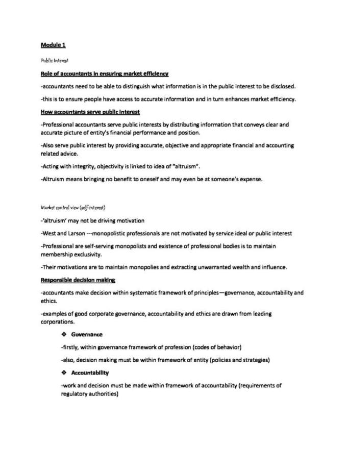Comprehensive CPA Ethics And Governance E G Notes StudyLast