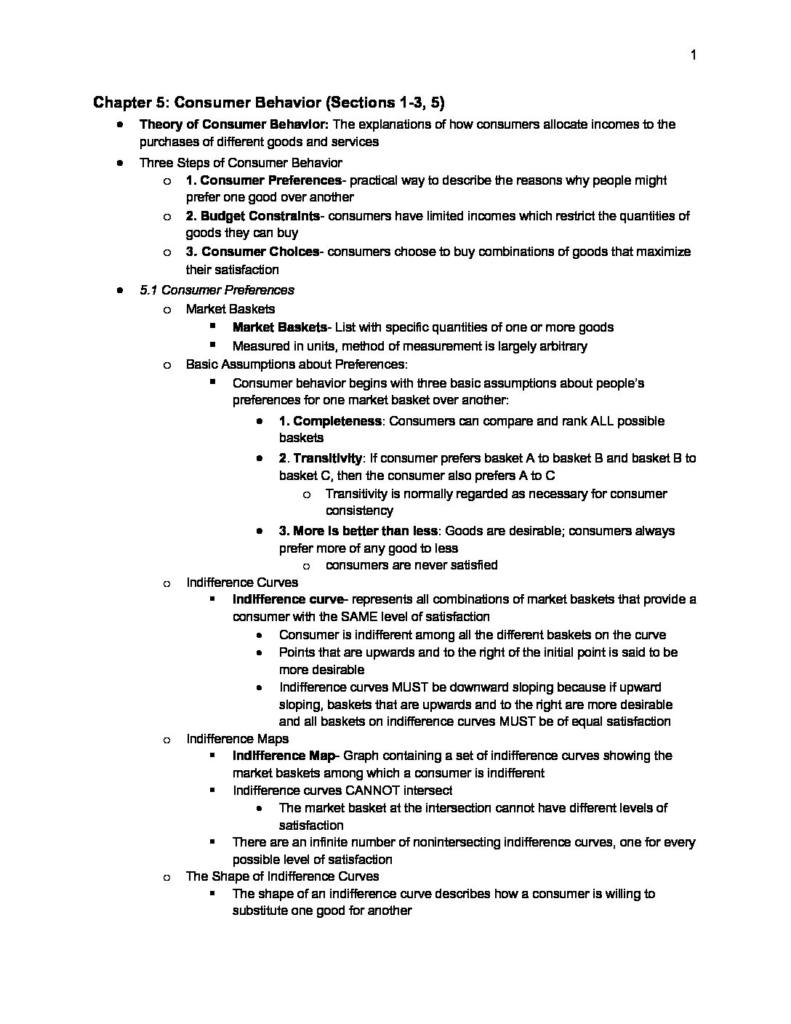 Microeconomics for Business (ECON 351x) full notes