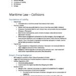 Maritime Law (M33171) Law LLB full notes