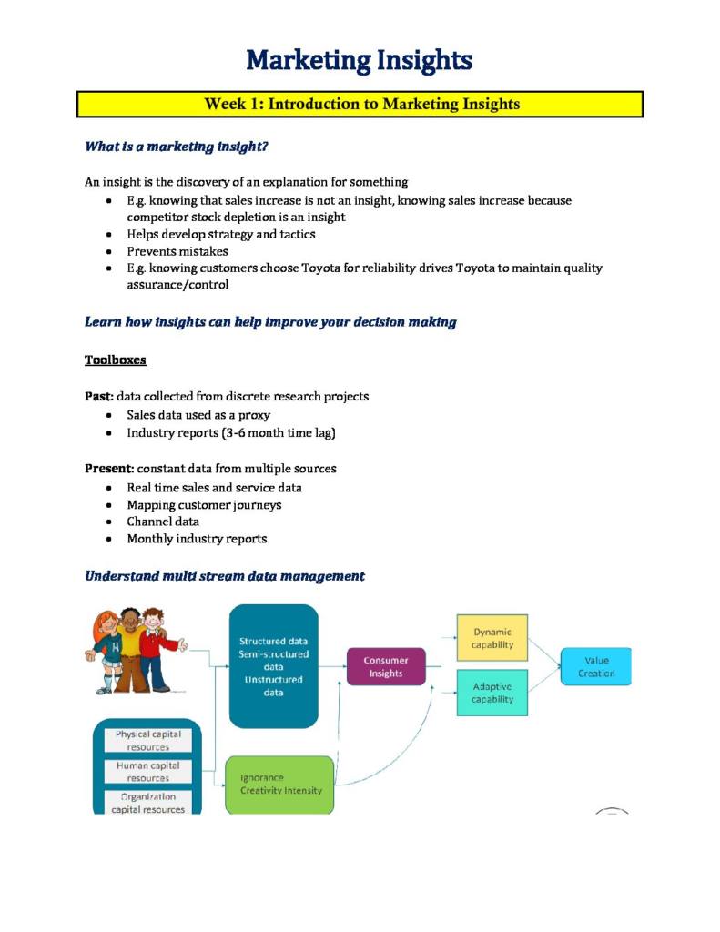 Marketing Insights (MMK365) complete HD notes