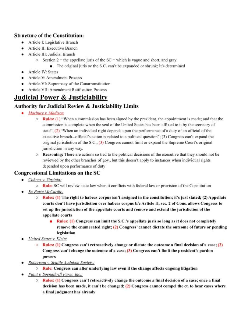 Constitutional Law (LAW 590) course outline