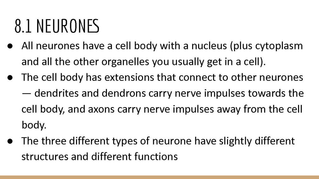 Topic 8: Grey Matter notes – Edexcel A Level Biology A (Salters-Nuffield)