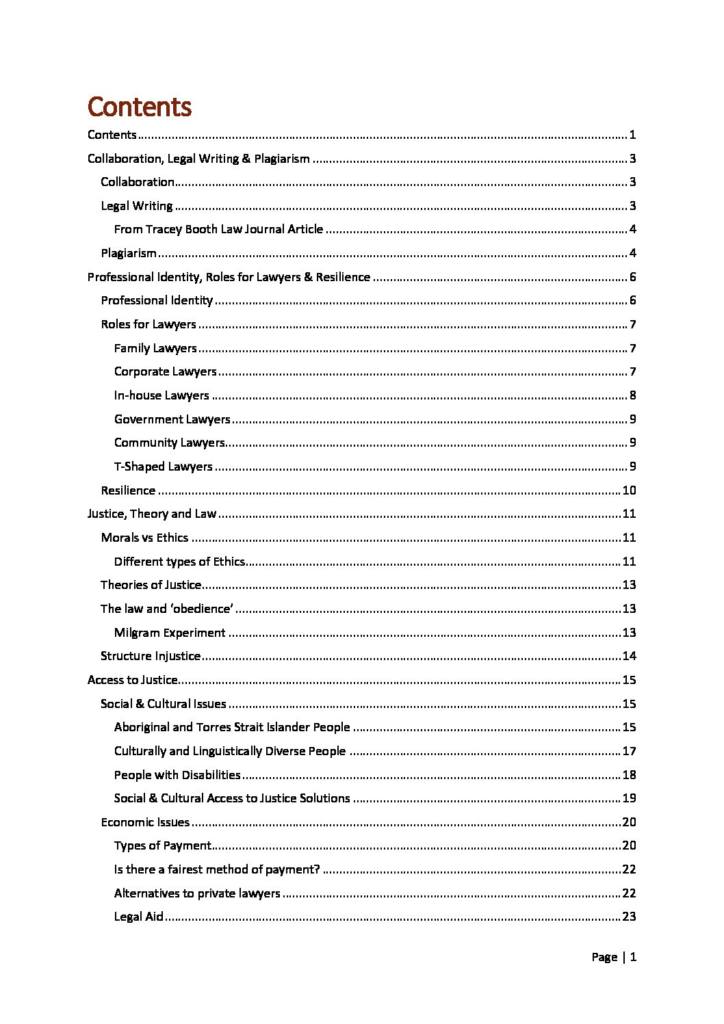 Ethics Law and Justice (70103) complete course notes