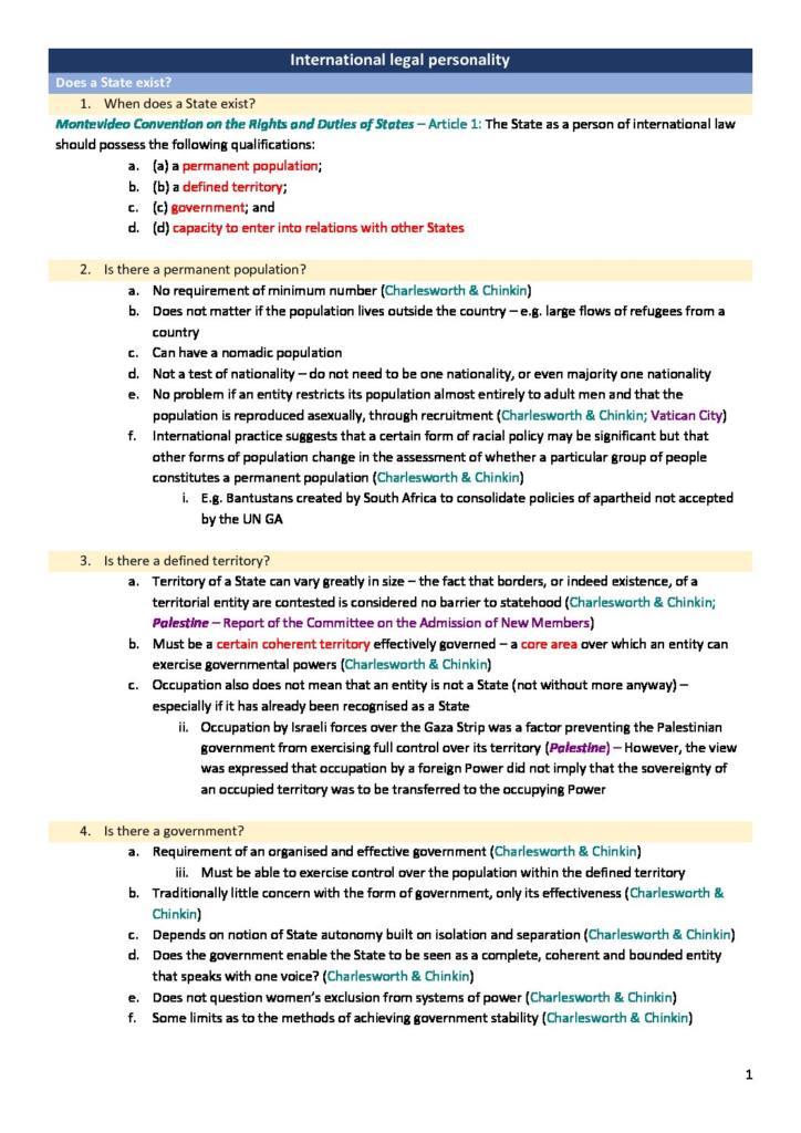 Public International Law (LAWS50041) H1 notes