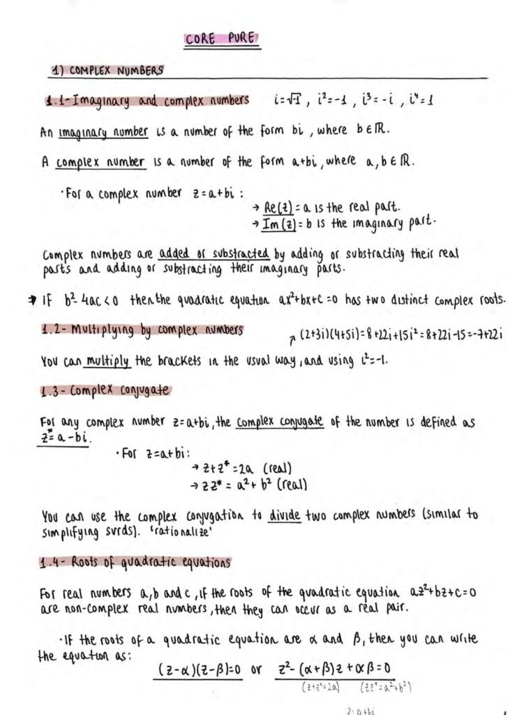 Pure Mathematics – Edexcel AS Mathematics (Year 1) complete notes