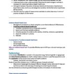 Foundations of Biostatistics and Epidemiology (EPID1000) course summary