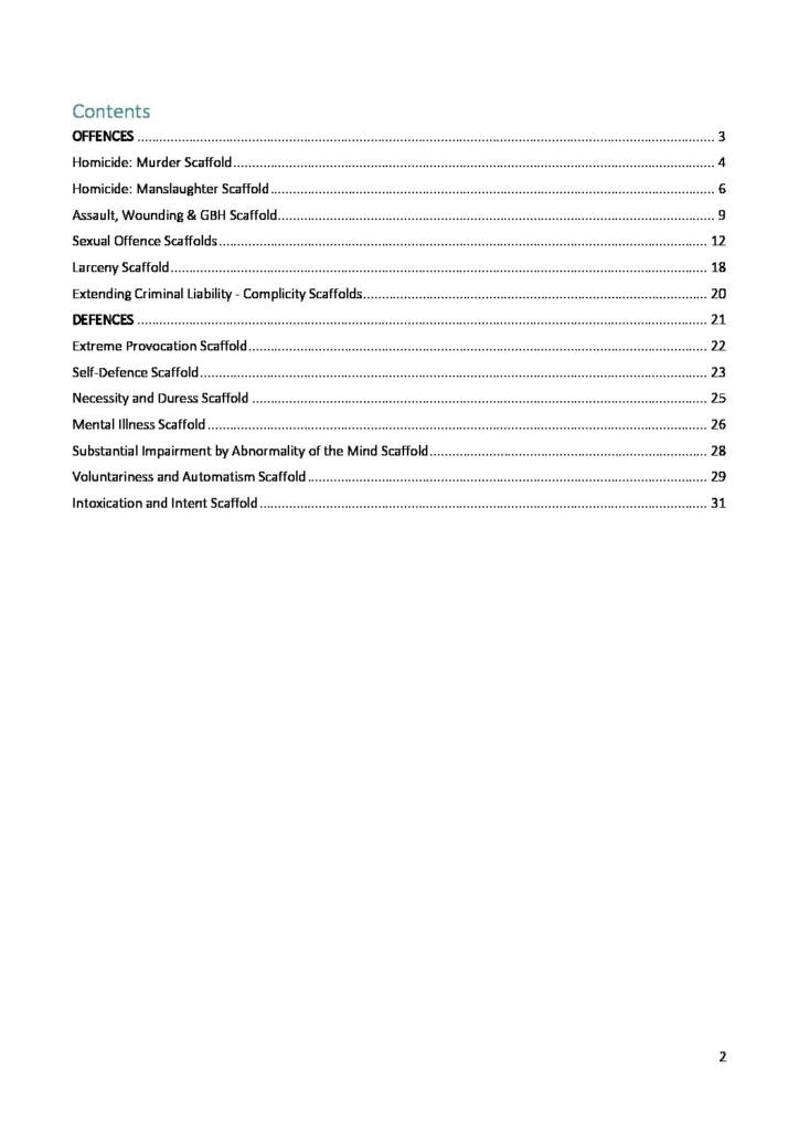 Criminal Law (LAWS1016) HD succinct notes