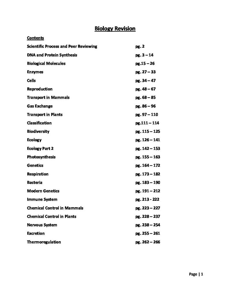 Edexcel A Level Biology B (9BI0) complete notes