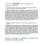 Management Control Systems (ACCTG 814) all module notes