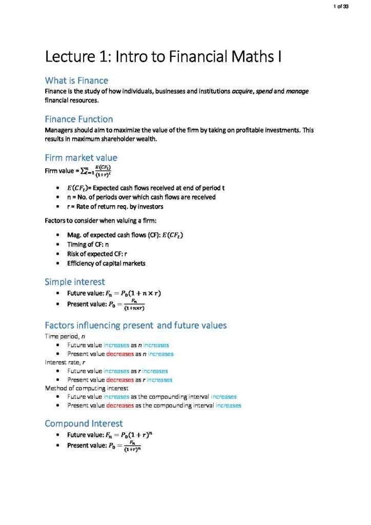 Data Management (BUSAN 201) full lecture summaries