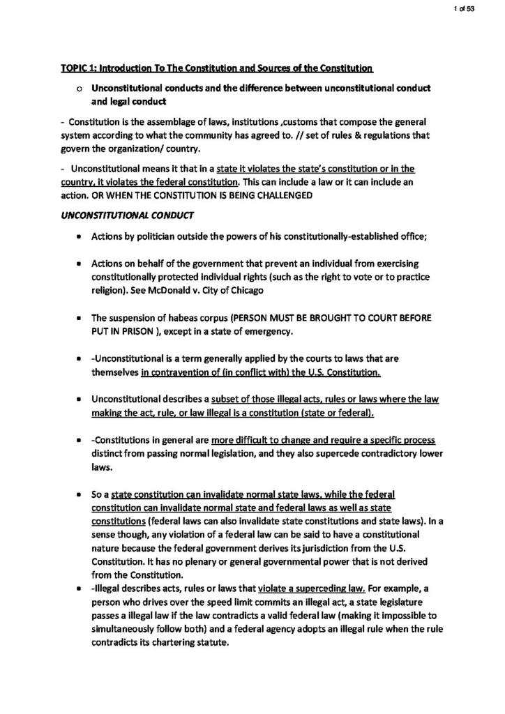 Public Law (LLB) comprehensive notes