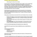 Human Cultures: Introduction to Social Anthropology (ANTHRO 100) full notes