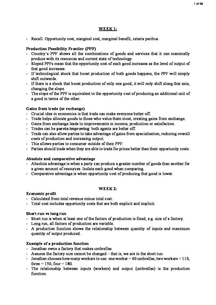 Economics for Business Decision Making (BUSS1040) HD notes