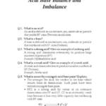 Acid Base Balance and Imbalance quiz with answers