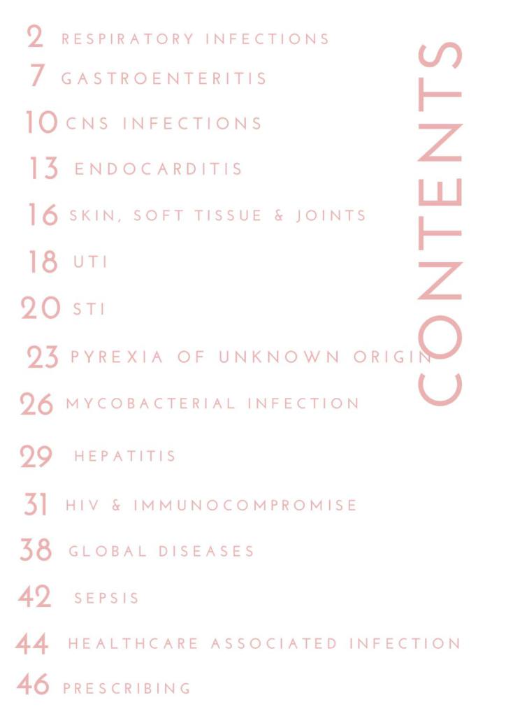 Infectious Diseases (MBBS A100) notes