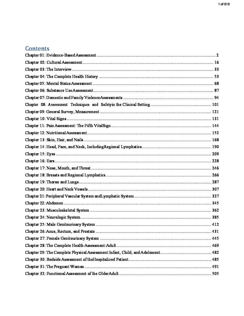Physical Examination and Health Assessment (8th Edition) full test bank