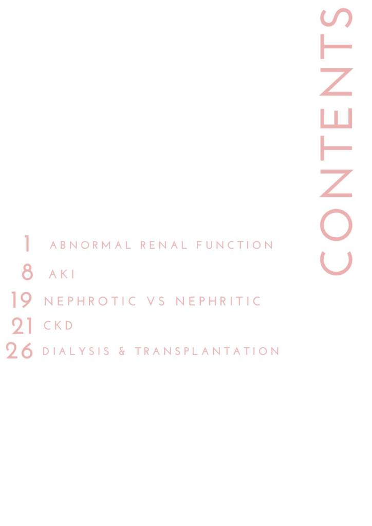 Renal (MBBS A100) notes