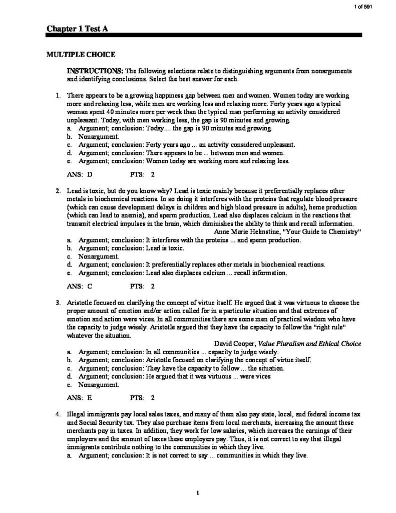 Concise Introduction To Logic (11e) test bank