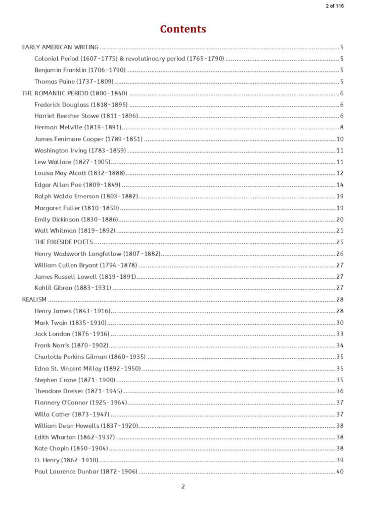 American Literature (UGC NET) complete summary