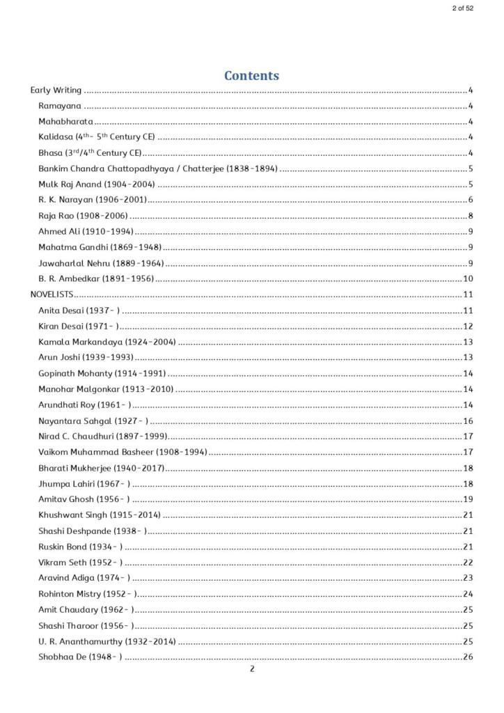 Indian English Literature (UGC NET) complete summary