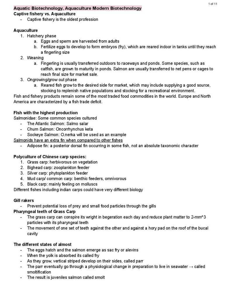 Introduction to Biotechnology (LIFS 2070) assignment